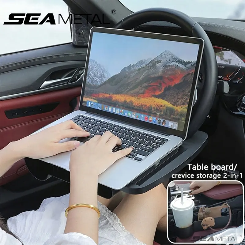 SEAMETAL Car Steering Wheel Food Tray Multifunctional Large Temporary Desktop for Car Interior Universal Laptop/Tablet Holder
SEAMETAL Car Steering Wheel Food Tray Multifunctional Large Temporary Desktop for Car Interior Universal Laptop/Tablet Holder