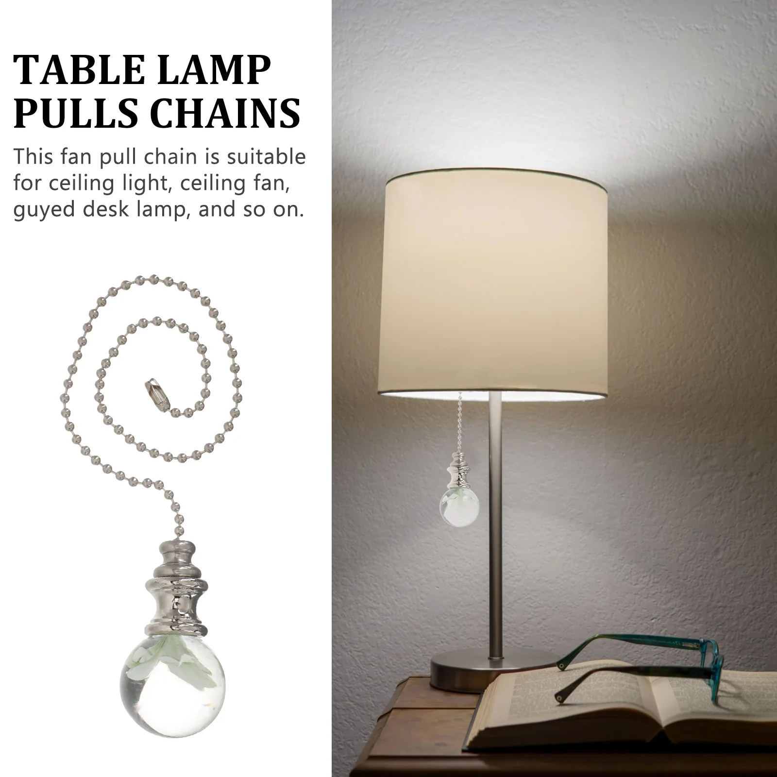 Ceiling Fan Extender For Bathroom Light Fixture Glass Decorative Chain Pull Replacement Accessory Ceiling Lamp Pull
Ceiling Fan Extender For Bathroom Light Fixture Glass Decorative Chain Pull Replacement Accessory Ceiling Lamp Pull