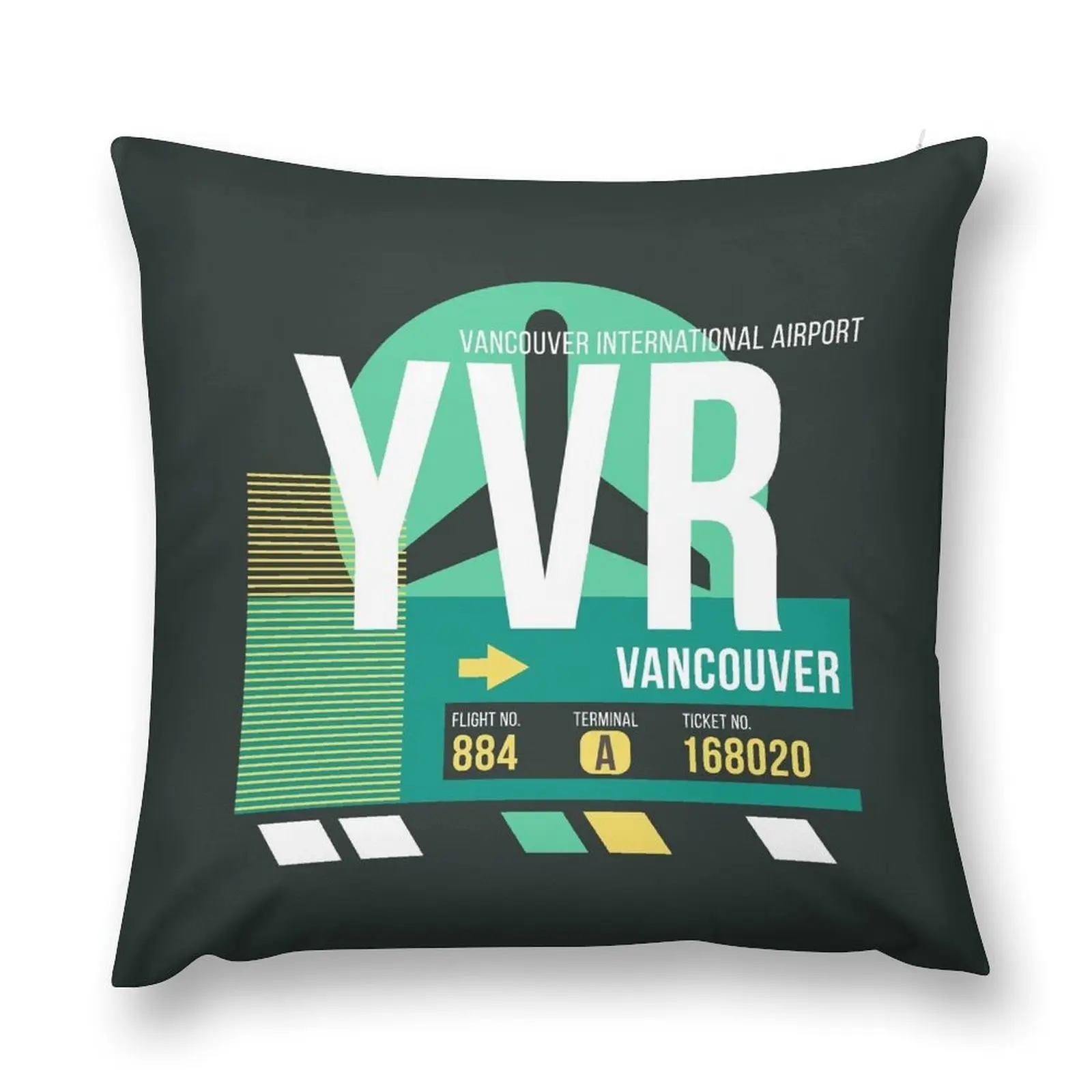 Vancouver (YVR) Airport Code Baggage Tag Throw Pillow Sofa Cushion Cover Decorative Cushions pillow
Vancouver (YVR) Airport Code Baggage Tag Throw Pillow Sofa Cushion Cover Decorative Cushions pillow
