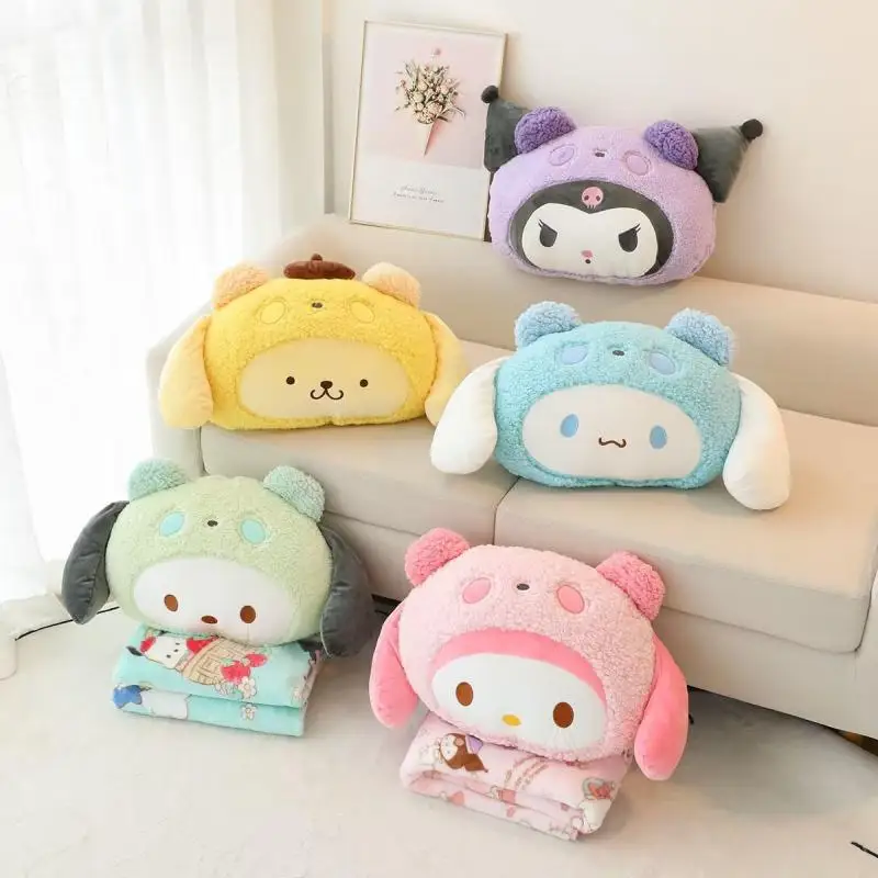 Sanrio Characters Panda Costume 2-in-1 Pillow And Blanket Set Kuromi Cinnamoroll My Melody Pompompurin And Pochacco Soft Cushion
Sanrio Characters Panda Costume 2-in-1 Pillow And Blanket Set Kuromi Cinnamoroll My Melody Pompompurin And Pochacco Soft Cushion