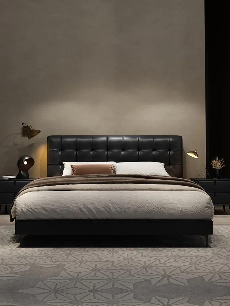 Minimalist Leather Bed Modern Minimalist And Light Luxury Master Bedroom Double King Bed Small Unit Size All In One Size
Minimalist Leather Bed Modern Minimalist And Light Luxury Master Bedroom Double King Bed Small Unit Size All In One Size
