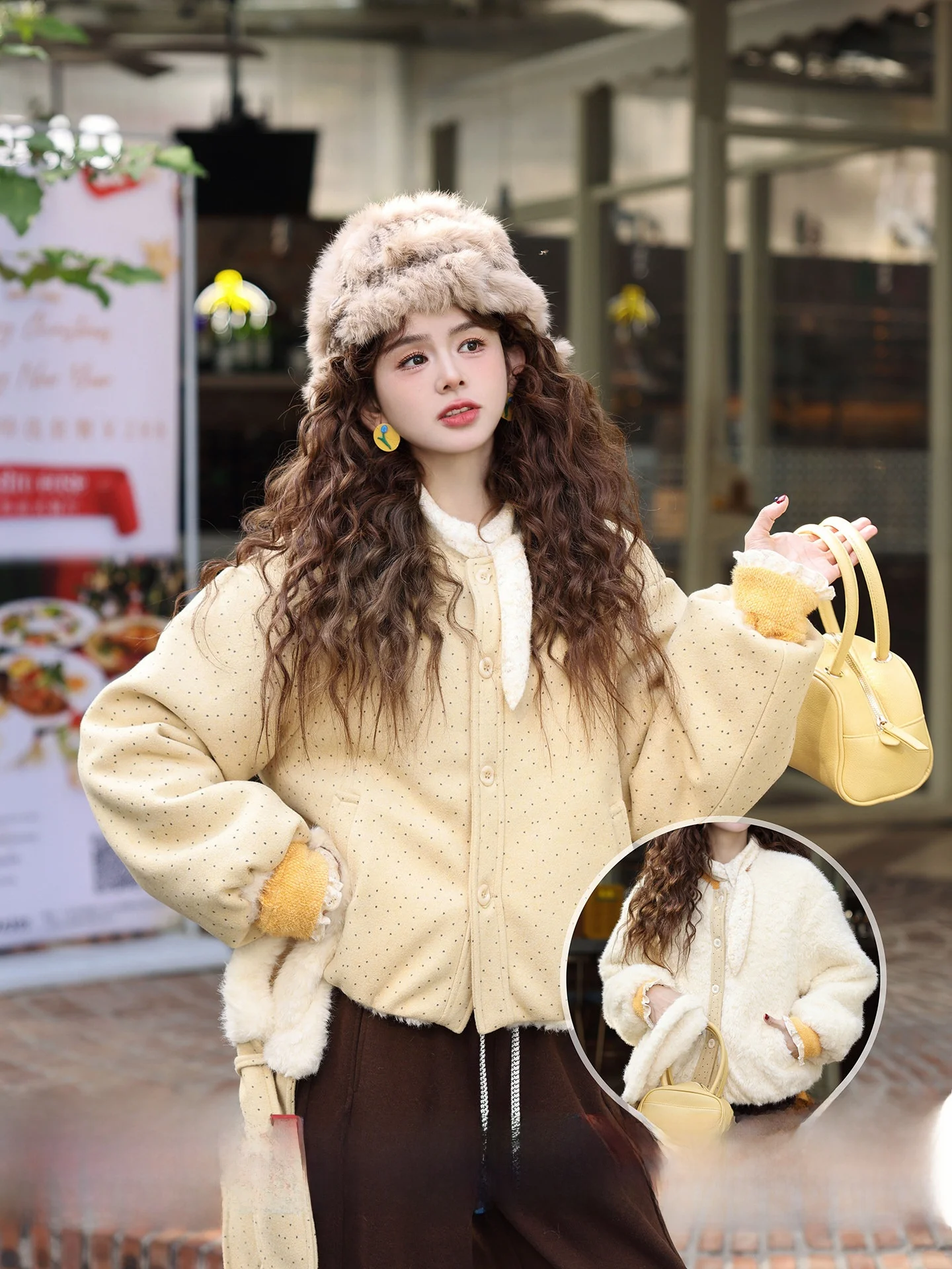 Ultrathick Winter Outerwear Women's Double-sided Wear Warmth Retro Hong Kong Style Design Sense Lavender Sea Short Coat
Ultrathick Winter Outerwear Women's Double-sided Wear Warmth Retro Hong Kong Style Design Sense Lavender Sea Short Coat