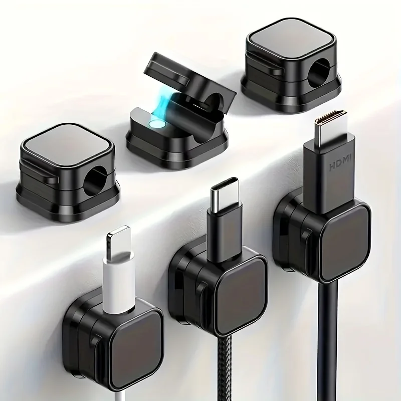Magnetic cable clamp, adjustable cable holder management device, adhesive cable storage device suitable for home office desks, computer desktops, bedside tables, and appliances
Magnetic cable clamp, adjustable cable holder management device, adhesive cable storage device suitable for home office desks, computer desktops, bedside tables, and appliances