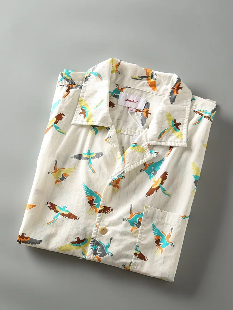 Summer New Sle Retro Faion Cuban Collar Men's Waed Pure Cotton Versatile Print Casual ort Sve irt Trendy
Summer New Sle Retro Faion Cuban Collar Men's Waed Pure Cotton Versatile Print Casual ort Sve irt Trendy