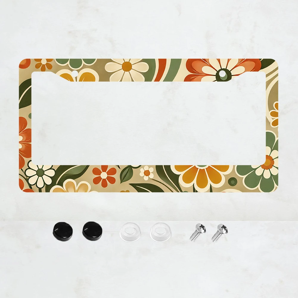 1PC Flower Retro Pattern Aluminum License Plate Frame - US Standard Size, Decorative Car License Plate Bracket, 2 Holes
1PC Flower Retro Pattern Aluminum License Plate Frame - US Standard Size, Decorative Car License Plate Bracket, 2 Holes