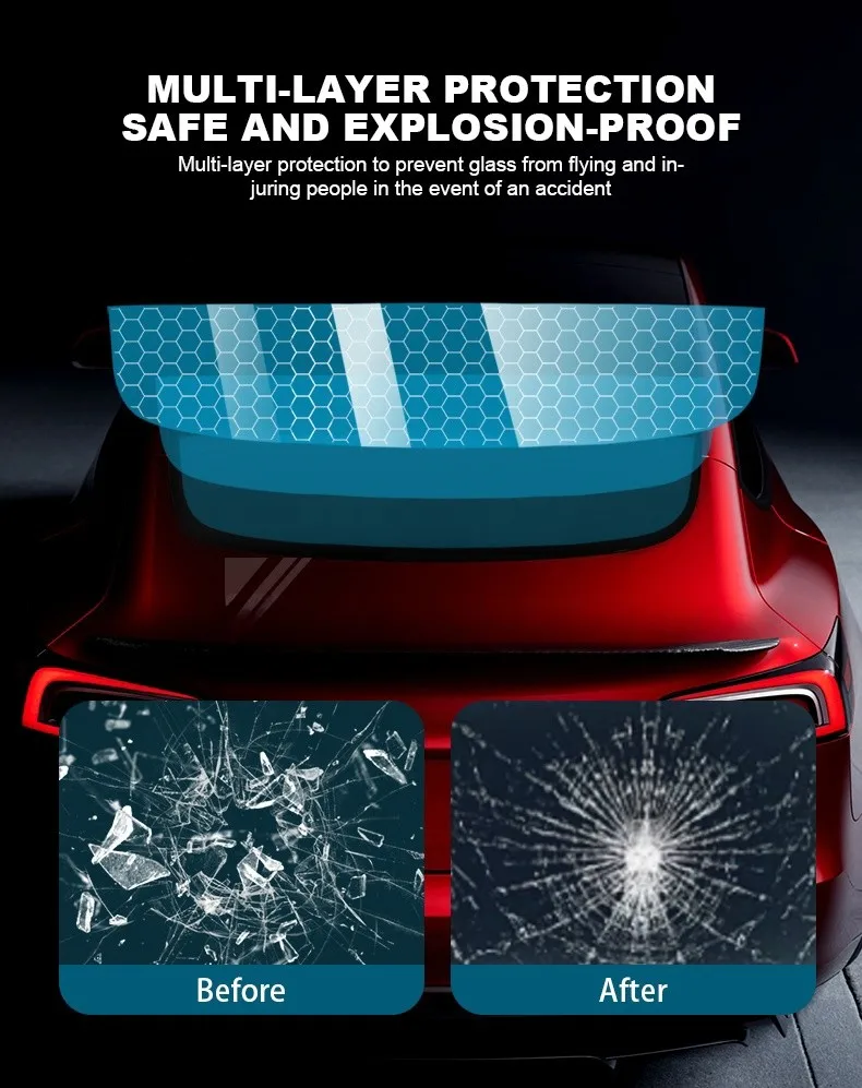 Car Front Rear Side Window VLT Solar Film Summer Tint Kit UV Protection Accessories for Tesla Model Y 2020 2021 2022 2023 2024
Car Front Rear Side Window VLT Solar Film Summer Tint Kit UV Protection Accessories for Tesla Model Y 2020 2021 2022 2023 2024