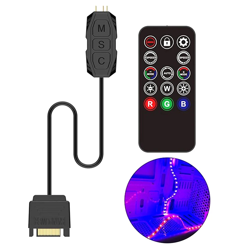 Argb Mini Controller 5v 3pin To SATA Powered Built-in Light For Cpu Case Cool Fan Water Cooling Radiator
Argb Mini Controller 5v 3pin To SATA Powered Built-in Light For Cpu Case Cool Fan Water Cooling Radiator
