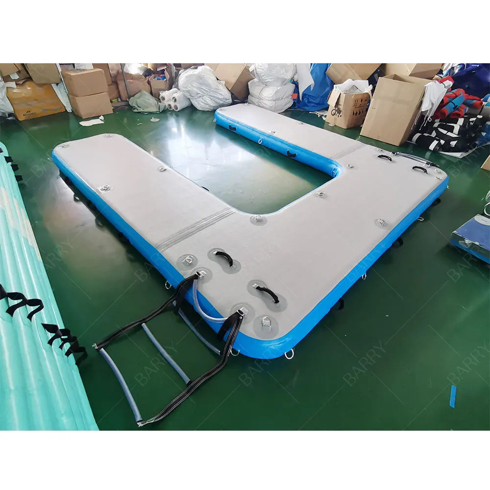Drop Stitch Material Floating Pontoon Boat Jet Ski Platform, U Shape Inflatable Floating Jetski Dock
Drop Stitch Material Floating Pontoon Boat Jet Ski Platform, U Shape Inflatable Floating Jetski Dock