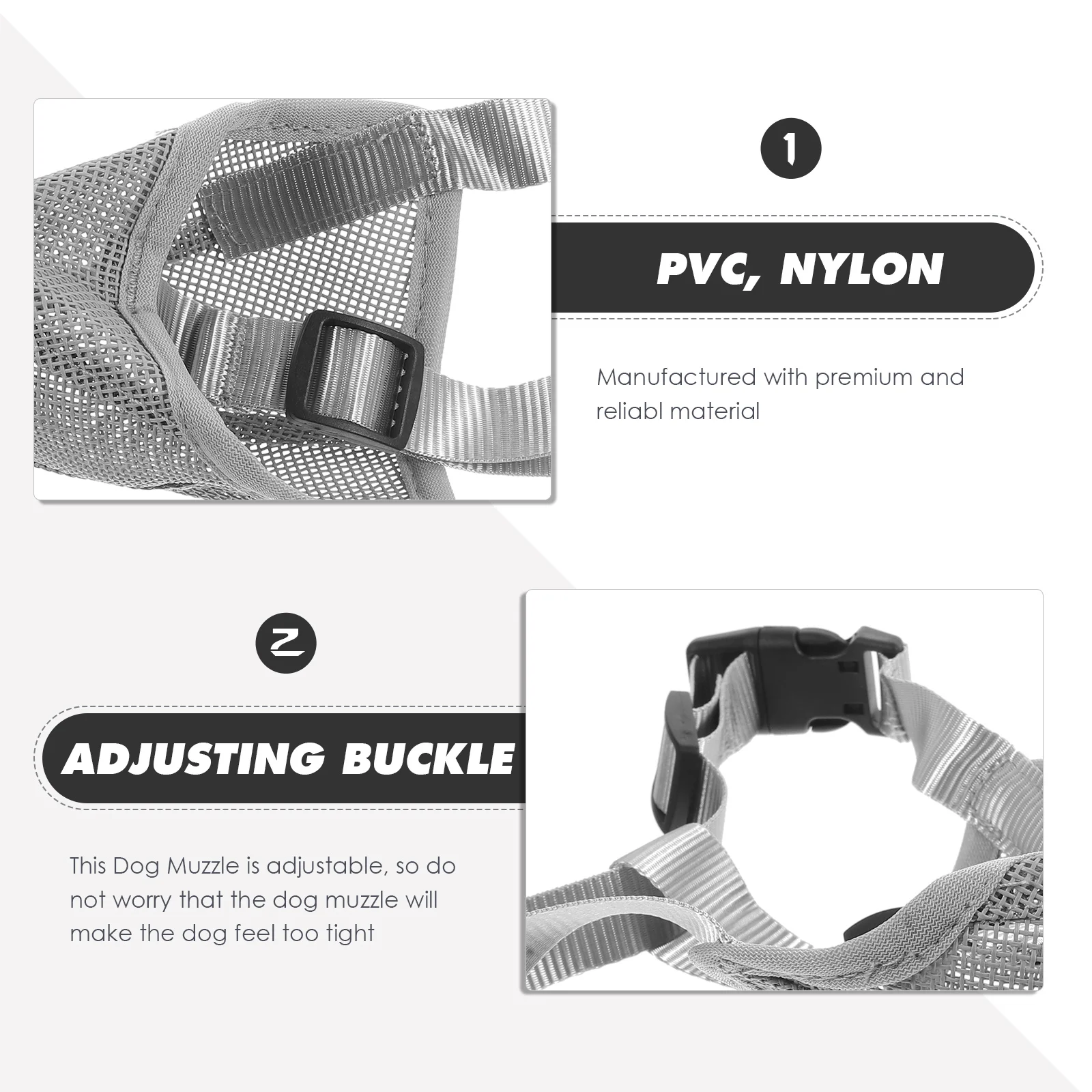 Dog Muzzle Breathable Pet Muzzle Large Breeds Adjustable Breathable Mesh Puppy Mouth Cover Gray S Anti Barking Pet Supplies
Dog Muzzle Breathable Pet Muzzle Large Breeds Adjustable Breathable Mesh Puppy Mouth Cover Gray S Anti Barking Pet Supplies