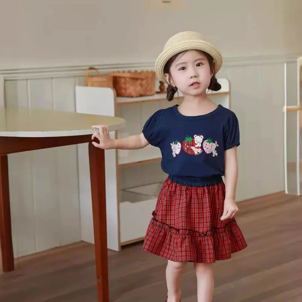 summer tops kids girls clothes cotton girls tshirts Cartoon pattern printed girls' short sleeved T-shirt
summer tops kids girls clothes cotton girls tshirts Cartoon pattern printed girls' short sleeved T-shirt