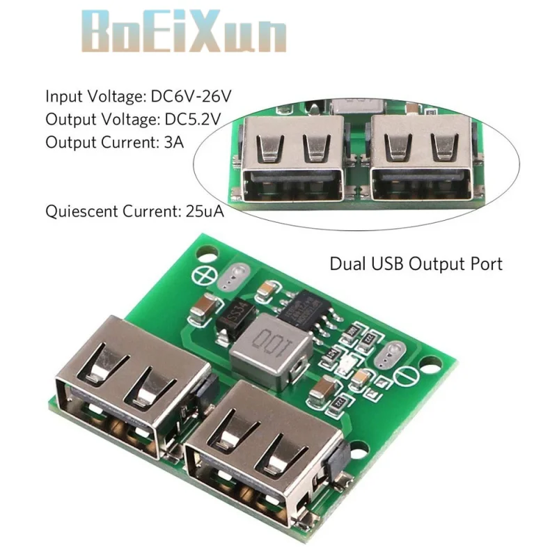 10PCS 9V 12V 24V to 5V DC-DC Step Down Charger Power Module Dual USB Output Buck Voltage Board 3A Car Charge Charging Regulator
10PCS 9V 12V 24V to 5V DC-DC Step Down Charger Power Module Dual USB Output Buck Voltage Board 3A Car Charge Charging Regulator