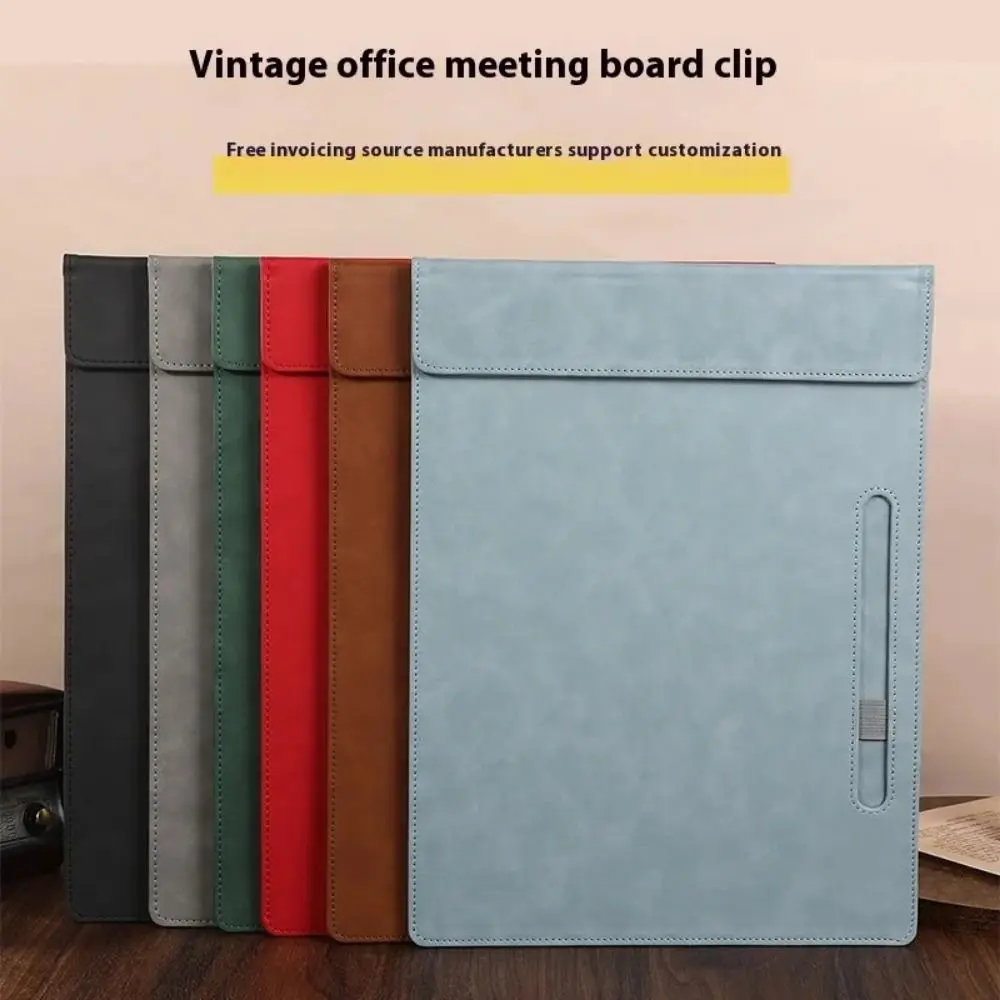 Folder Menu Clip PU Leather File Folder Magnetic a4 Writing Clipboard Durable with Pen Insert Writing Board Students
Folder Menu Clip PU Leather File Folder Magnetic a4 Writing Clipboard Durable with Pen Insert Writing Board Students