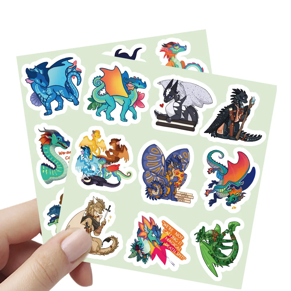 10/54PCS Wings of Fire Adventure Novel Waterproof Stickers Decoration DIY Notebook Mobile Guitar Suitcase Water Cup Graffiti
10/54PCS Wings of Fire Adventure Novel Waterproof Stickers Decoration DIY Notebook Mobile Guitar Suitcase Water Cup Graffiti