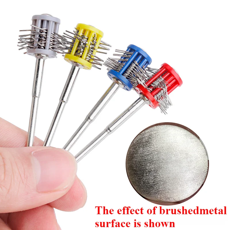 Polishing Brush 2.35mm Shank 0.2 0.3 0.45 0.55mm WireGrit RotaryToolJewelryMetal Polishing Cleaning Deburring Attachment
Polishing Brush 2.35mm Shank 0.2 0.3 0.45 0.55mm WireGrit RotaryToolJewelryMetal Polishing Cleaning Deburring Attachment