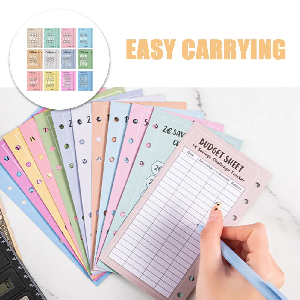 48 Pcs A6 Envelopes Euro Saving Challenge Money Tracker 6 Hole Design Compact Portable Storage Solution Binder Supplies
48 Pcs A6 Envelopes Euro Saving Challenge Money Tracker 6 Hole Design Compact Portable Storage Solution Binder Supplies