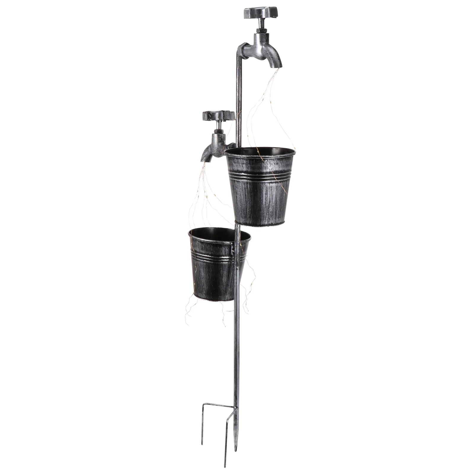 Solar Powered Iron Solar Light Iron Design Waterproof Durable Retro Garden Faucet Design Decorative Lights Lawn Lighting
Solar Powered Iron Solar Light Iron Design Waterproof Durable Retro Garden Faucet Design Decorative Lights Lawn Lighting