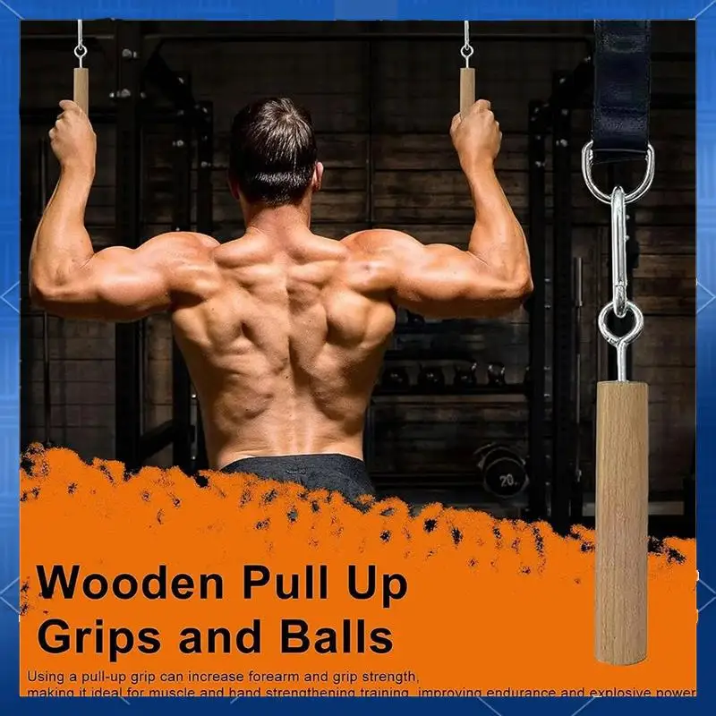 ABJV Wooden Handle Pull Up Ball Grip Finger Strengthener Exerciser Arm Muscle Strength Workout Climbing Fitness Accessories
ABJV Wooden Handle Pull Up Ball Grip Finger Strengthener Exerciser Arm Muscle Strength Workout Climbing Fitness Accessories