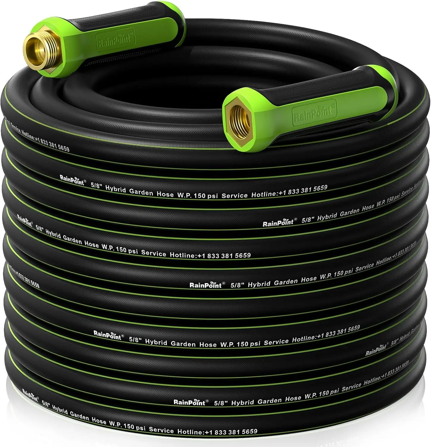 100ft Heavy Duty Garden Hose, 5/8" Flexible Hybrid Hose with Swivel Handle, Leak-Proof Male to Female Fittings
100ft Heavy Duty Garden Hose, 5/8" Flexible Hybrid Hose with Swivel Handle, Leak-Proof Male to Female Fittings