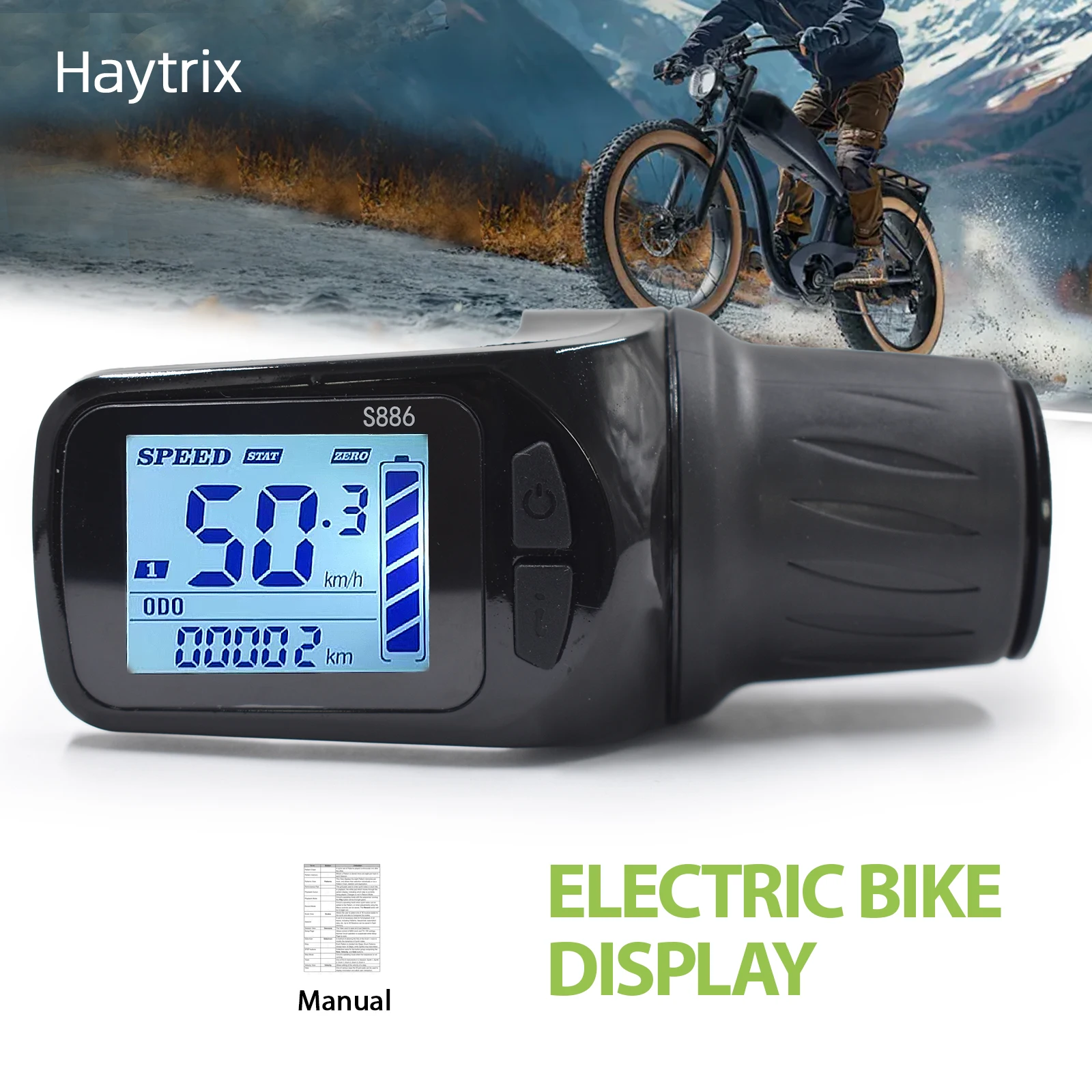 Haytrix S886【UART2】Электрический велосипедный проводной спидометр Велосипедный цифровой секундомер Ebike Велосипедный одометр Велосипедный компьютер
Haytrix S886【UART2】Электрический велосипедный проводной спидометр Велосипедный цифровой секундомер Ebike Велосипедный одометр Велосипедный компьютер