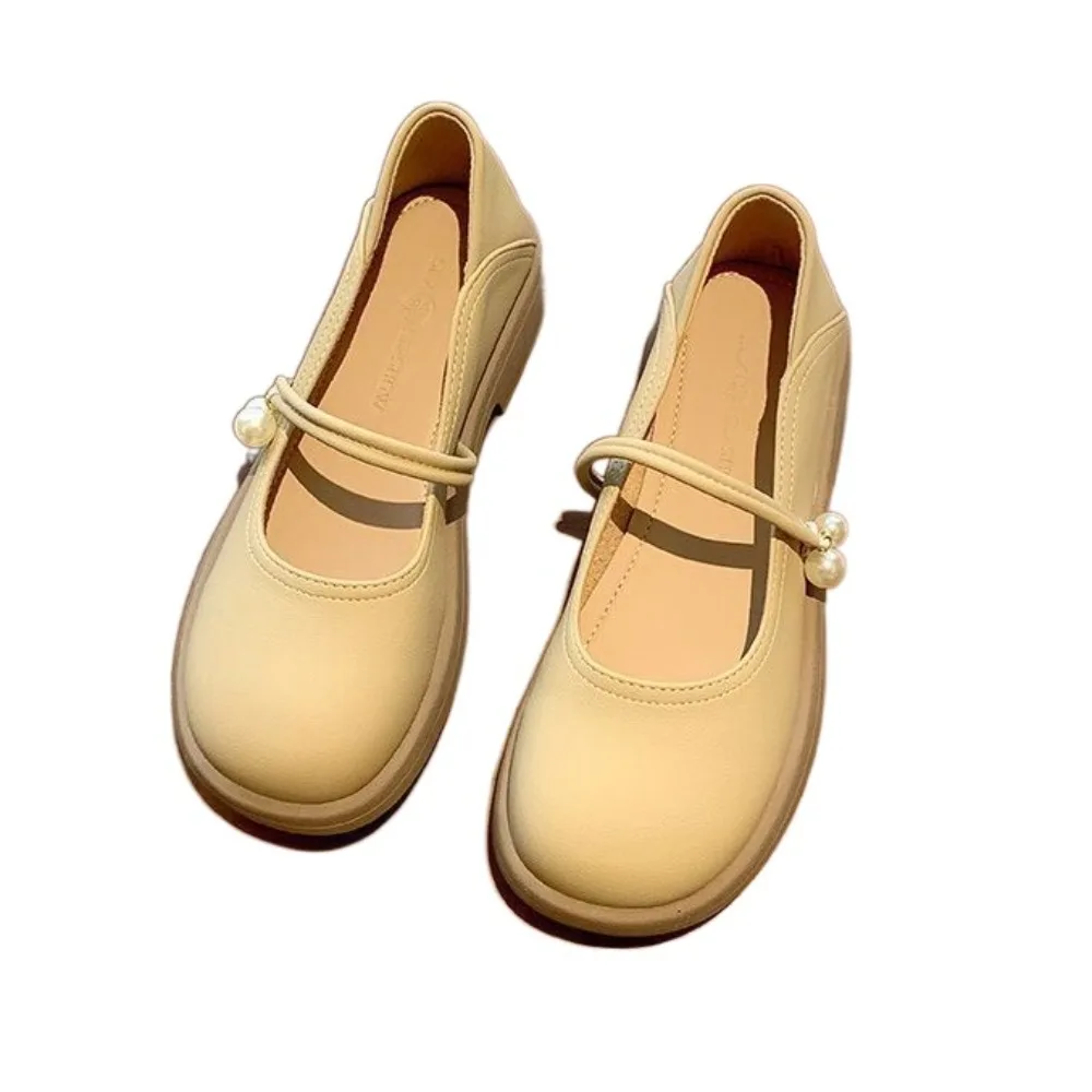 Pearl Mary Jane Shoes Low-heel Anti-slip Round Toe Flat Shoes British French Style Streetwear Sandals Footwear Summer Spring
Pearl Mary Jane Shoes Low-heel Anti-slip Round Toe Flat Shoes British French Style Streetwear Sandals Footwear Summer Spring