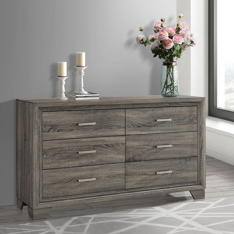Funston Brown Oak 6-Drawer Dresser Cabinet
Funston Brown Oak 6-Drawer Dresser Cabinet