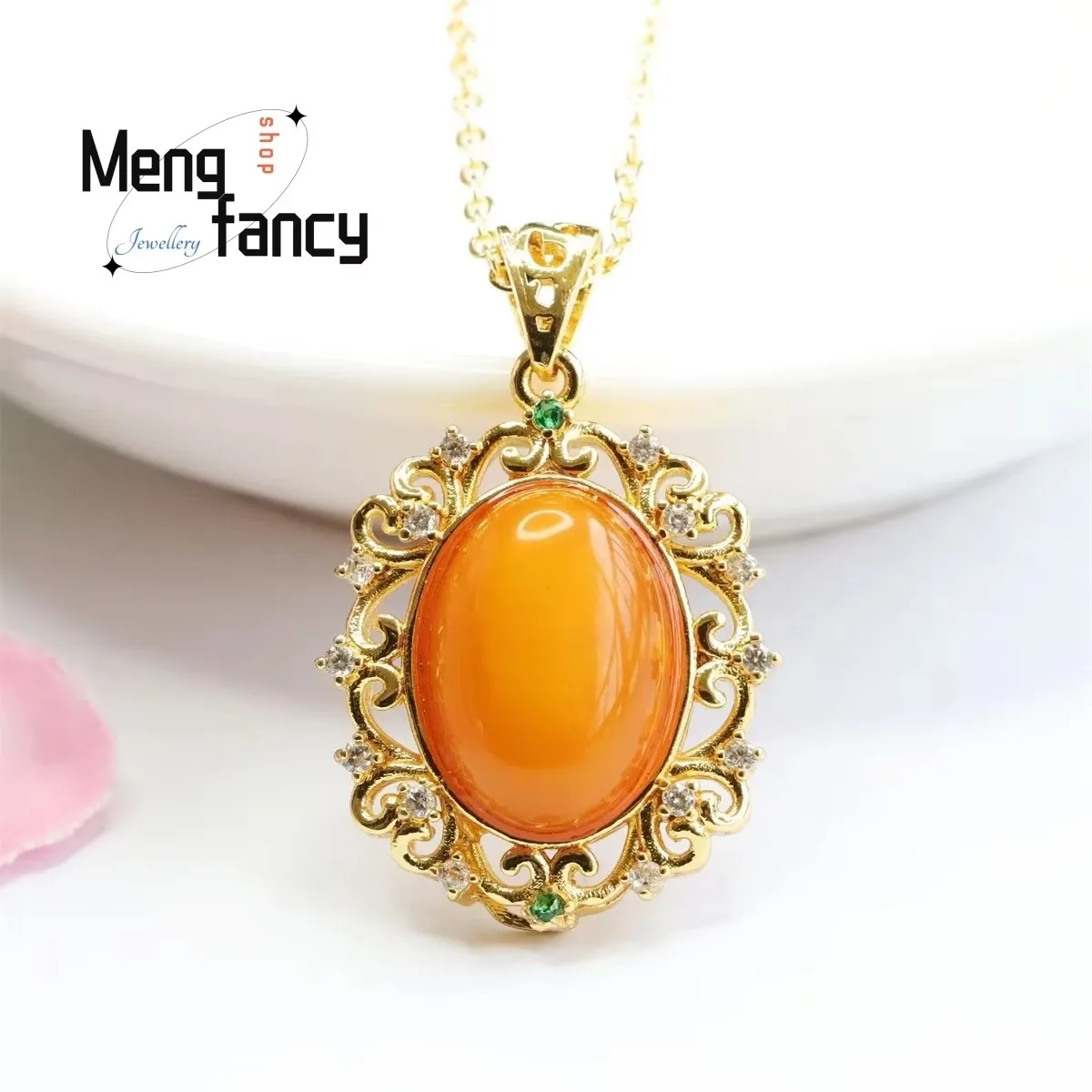 Натуральный янтарный кулон-яйцо из старинного материала, с медовым воском, простой, элегантный, персонализированный, модный, универсальный, изысканное украшение
Натуральный янтарный кулон-яйцо из старинного материала, с медовым воском, простой, элегантный, персонализированный, модный, универсальный, изысканное украшение