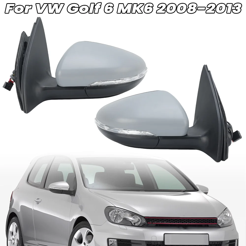 6 Wires Side Rearview Mirror Assembly For Volkswagen Golf 6 MK6 2008-2013 Primer Manual Folding Door Wing Mirror Car Accessories
6 Wires Side Rearview Mirror Assembly For Volkswagen Golf 6 MK6 2008-2013 Primer Manual Folding Door Wing Mirror Car Accessories