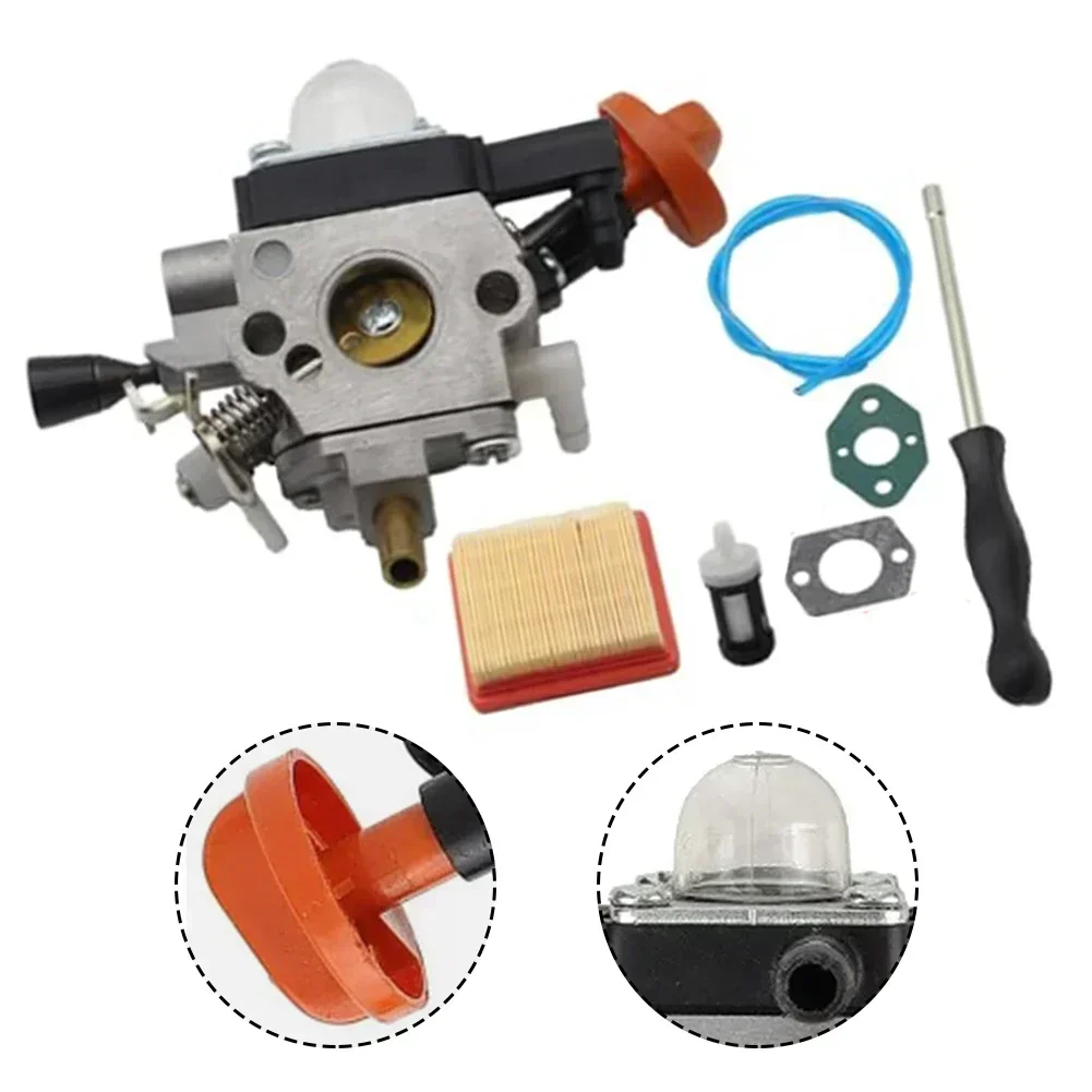 Trimmer Carburetor Kit 41801200615 For FS91 FS91R FS111 FC111 KM91R KM111R HT102 Brushcutter String Trimmer Parts
Trimmer Carburetor Kit 41801200615 For FS91 FS91R FS111 FC111 KM91R KM111R HT102 Brushcutter String Trimmer Parts
