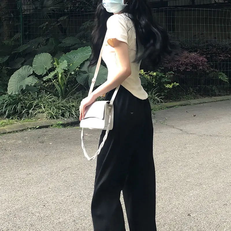 Salt System Pure Desire Sweet Spicy ort Sve Women's Top Inner Wear ort Length Slim Fit T-irt Set with Wide Leg Pants
Salt System Pure Desire Sweet Spicy ort Sve Women's Top Inner Wear ort Length Slim Fit T-irt Set with Wide Leg Pants