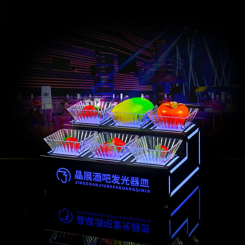 LED Luminous Fruit Snack Platter Acrylic Light-Up Serving Tray for KTV Bar Lounge Pub Use
LED Luminous Fruit Snack Platter Acrylic Light-Up Serving Tray for KTV Bar Lounge Pub Use