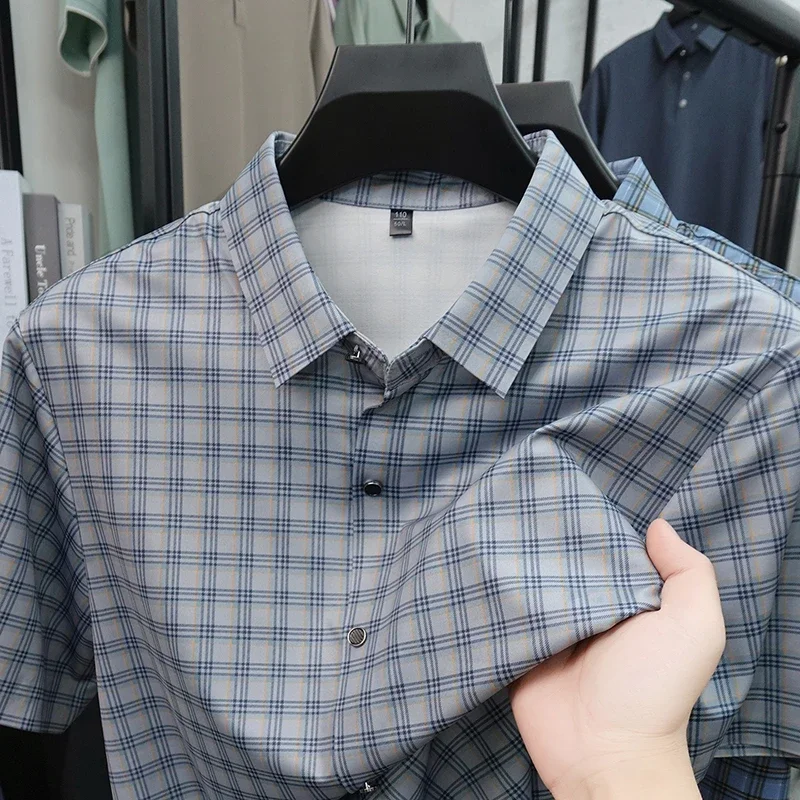 2026 New Men's Checkered Short Sleeve Shirt Wrinkle Resistant Smooth Fabric For Office And Casual
2026 New Men's Checkered Short Sleeve Shirt Wrinkle Resistant Smooth Fabric For Office And Casual