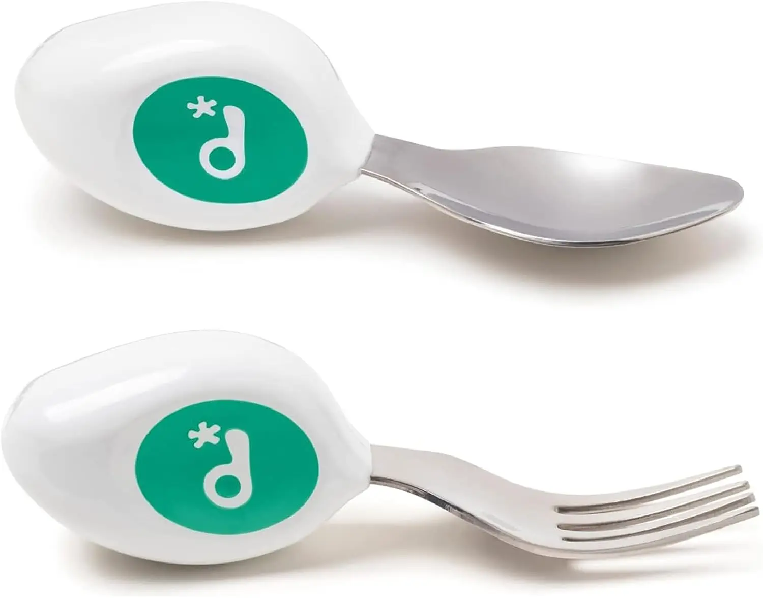 Ergonomic Toddler Fork & Spoon Set for Self Feeding, Stainless Steel Utensils for 1-3 Year Olds, BPA Free Dishwasher Safe
Ergonomic Toddler Fork & Spoon Set for Self Feeding, Stainless Steel Utensils for 1-3 Year Olds, BPA Free Dishwasher Safe