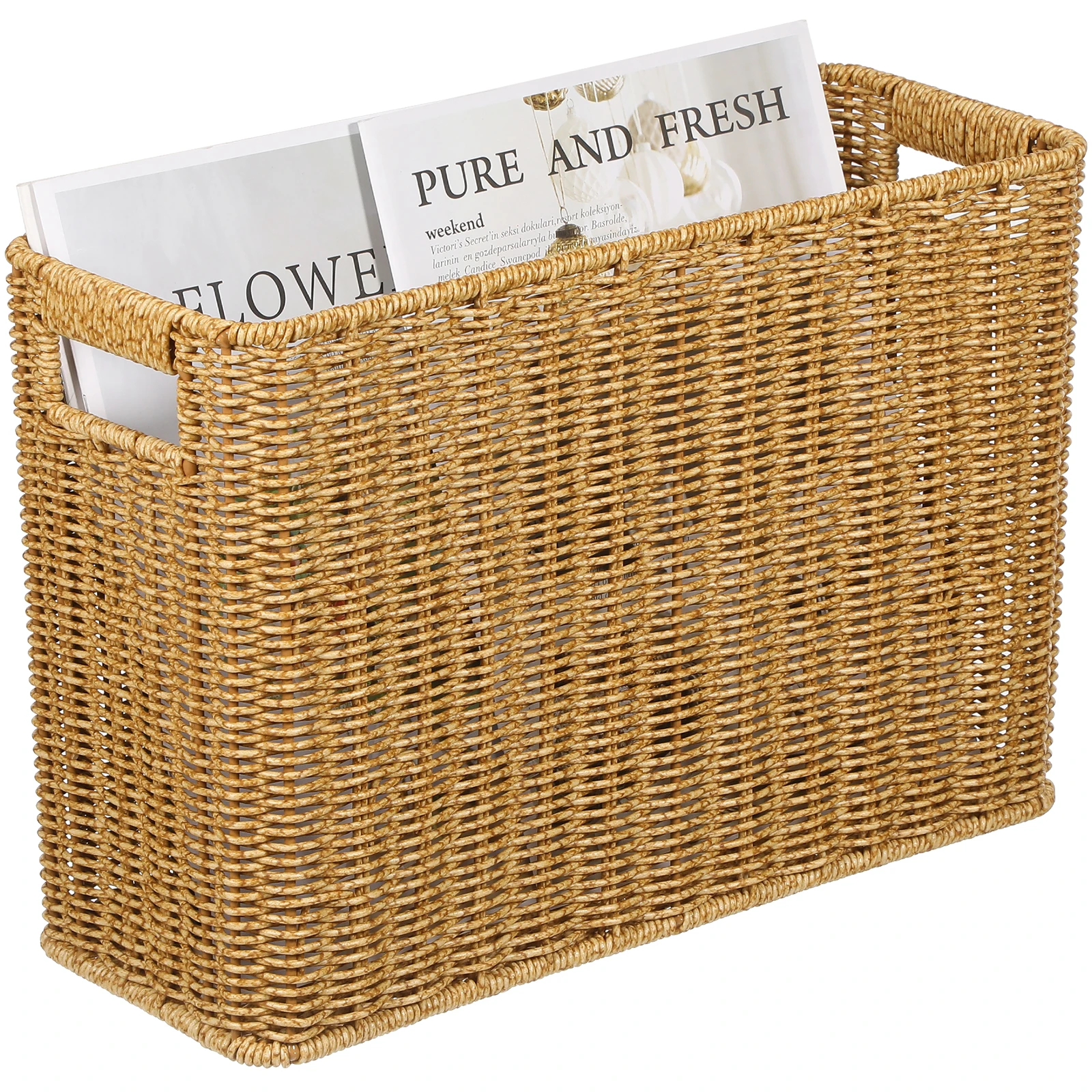 Rattan Storage Baskets Woven Magazine Basket 25x15cm Dual Snacks Cosmetics Desk Organizer Household Supplies Sundries
Rattan Storage Baskets Woven Magazine Basket 25x15cm Dual Snacks Cosmetics Desk Organizer Household Supplies Sundries