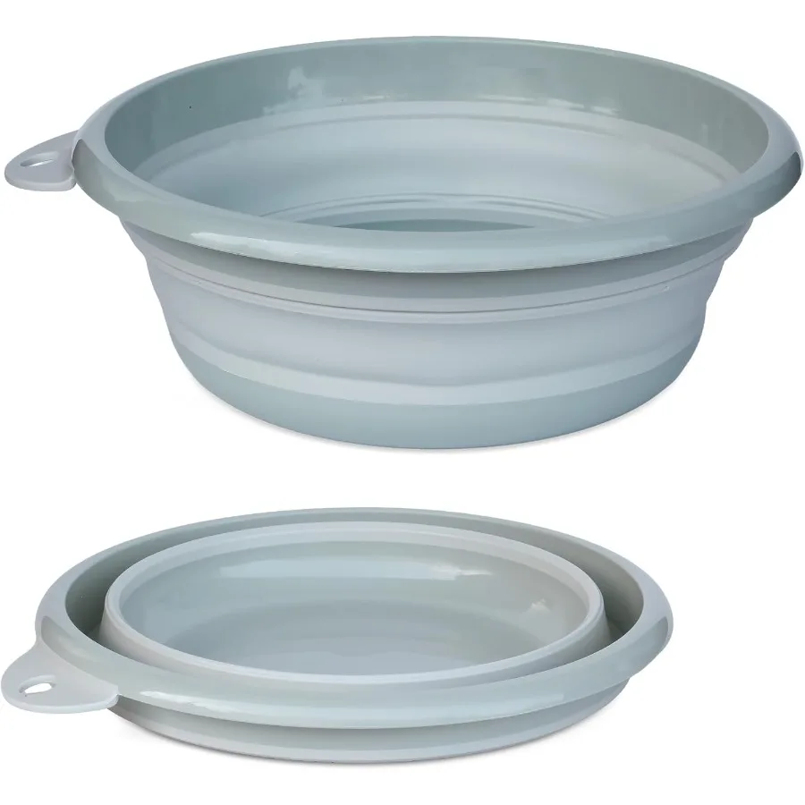 Складной набор умывальников, комплект из 2 круглых портативных складных пластиковых раковин для стирки, путешествий, кемпинга, маленьких, средних размеров (синих) I
Складной набор умывальников, комплект из 2 круглых портативных складных пластиковых раковин для стирки, путешествий, кемпинга, маленьких, средних размеров (синих) I