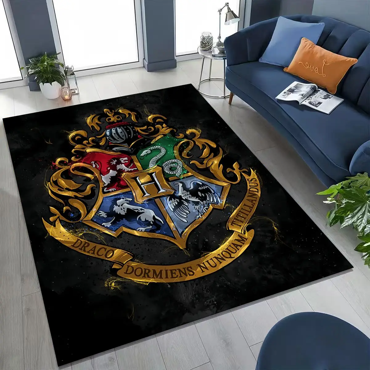 3D Cartoon H-Hogwarts Magic Sign Rug for Bedroom Living Room Sofa Home Doormat Decor, Large Kids Play Non-slip Floor Mat
3D Cartoon H-Hogwarts Magic Sign Rug for Bedroom Living Room Sofa Home Doormat Decor, Large Kids Play Non-slip Floor Mat