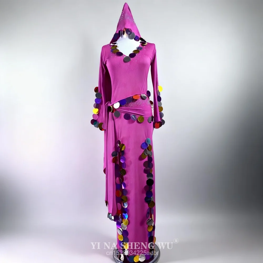 New Belly Dance Performance Costumes Folk Dance Costumes Saidi Baladi Sequined One-piece Group Costumes
New Belly Dance Performance Costumes Folk Dance Costumes Saidi Baladi Sequined One-piece Group Costumes