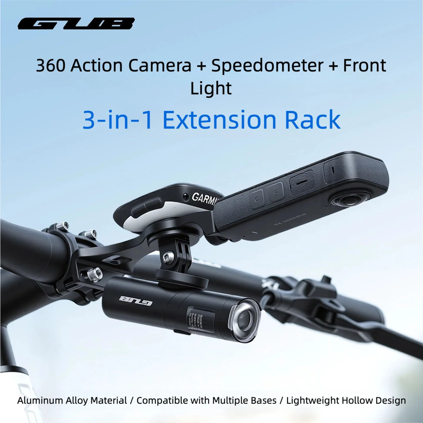 GUB 683 Bike Computer Mount 3-in-1 Aluminum Alloy Handlebar Extender for Garmin Bryton Wahoo Bicycle Light Sports Camera
GUB 683 Bike Computer Mount 3-in-1 Aluminum Alloy Handlebar Extender for Garmin Bryton Wahoo Bicycle Light Sports Camera