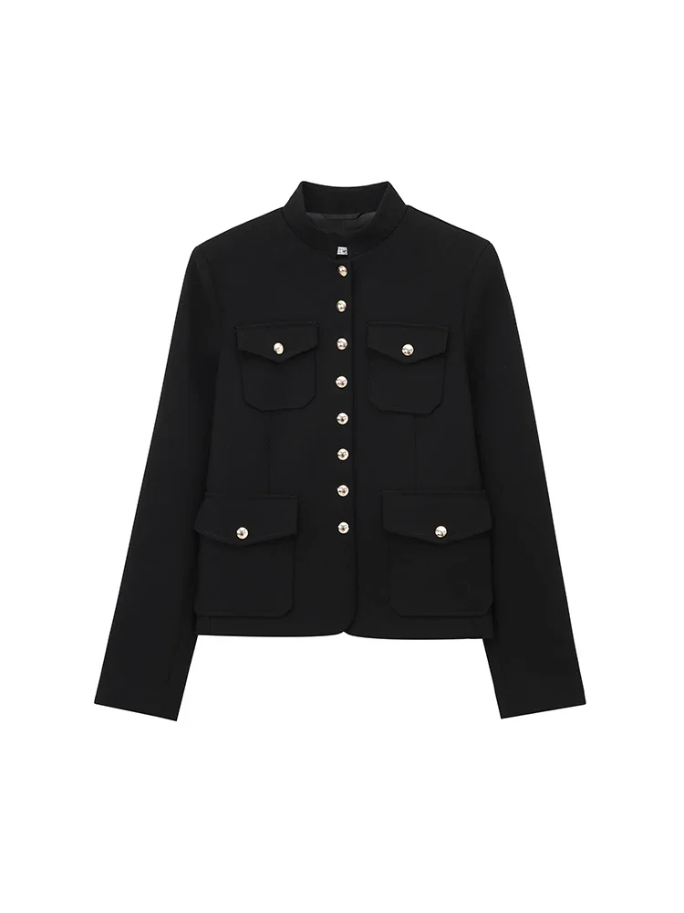 Willshela Women Fashion With Pockets Black Single Breasted Jackets Vintage O-Neck Long Sleeves Female Chic Lady Outfits
Willshela Women Fashion With Pockets Black Single Breasted Jackets Vintage O-Neck Long Sleeves Female Chic Lady Outfits