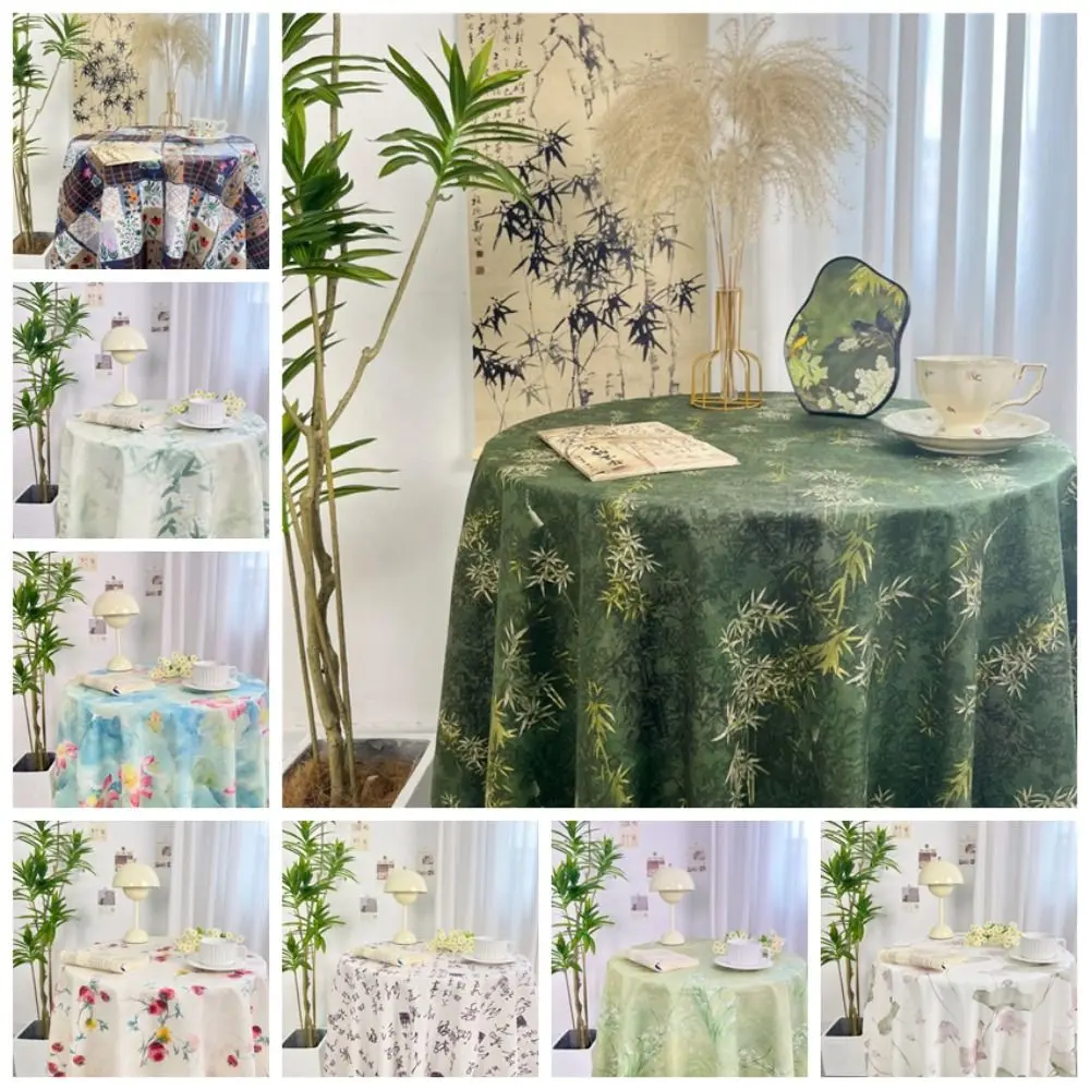 Vintage Floral Table Cloth Light Luxury Chinese Style Printing Coffee Table Cover Elegant Round Table Tablecloth Girl's Desk
Vintage Floral Table Cloth Light Luxury Chinese Style Printing Coffee Table Cover Elegant Round Table Tablecloth Girl's Desk