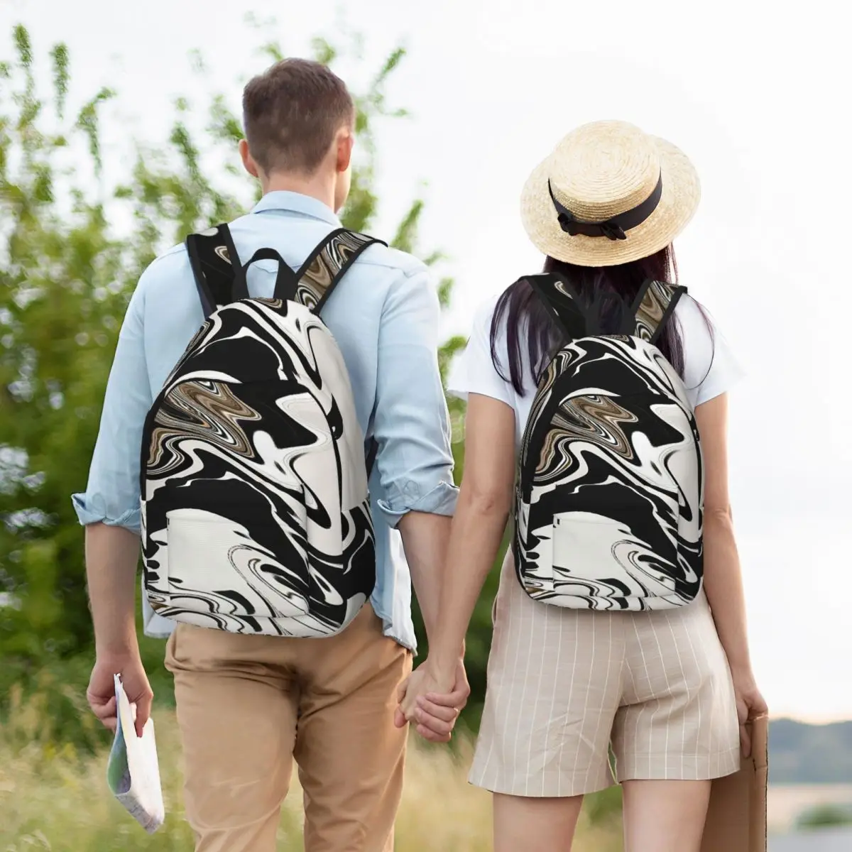 Black, Brown, White Flow Abstract Backpack Student BookBag Kids School Bag Laptop Shoulder Bags for Boys Girls
Black, Brown, White Flow Abstract Backpack Student BookBag Kids School Bag Laptop Shoulder Bags for Boys Girls