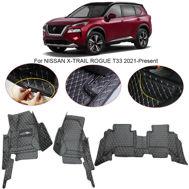 3D Full Surround для Nissan X-TRAIL Rogue T33 2021-2025, автомобильный напольный коврик, подкладка для ног, ковер из искусственной кожи, водонепроницаемый чехол, авто
3D Full Surround для Nissan X-TRAIL Rogue T33 2021-2025, автомобильный напольный коврик, подкладка для ног, ковер из искусственной кожи, водонепроницаемый чехол, авто