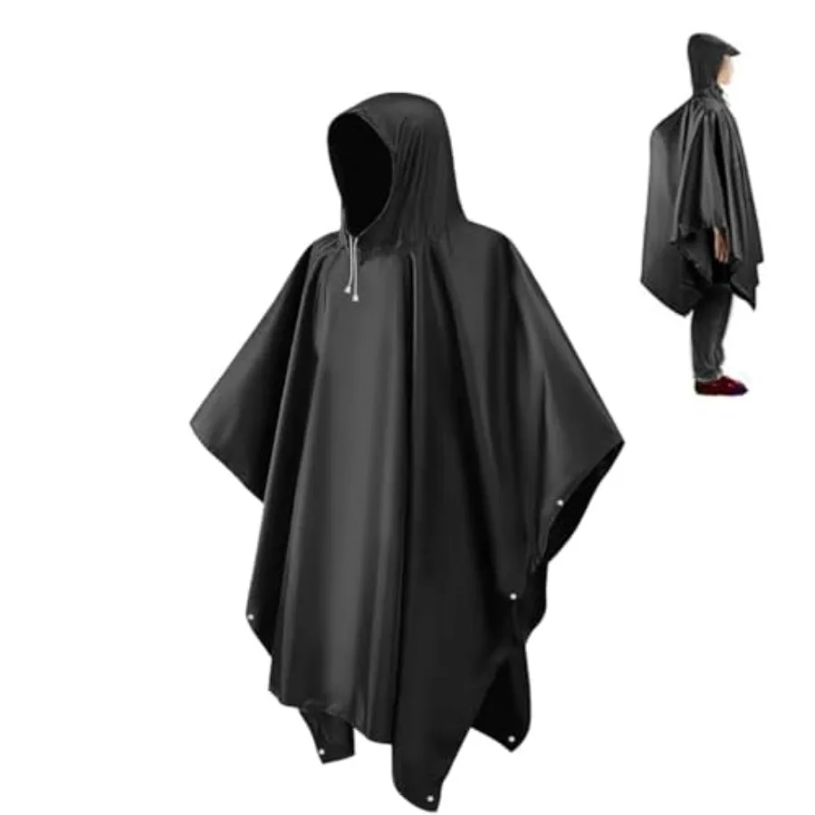 CHGANG Rain Ponchos for Adults, Reusable Ponchos for Men Women, Waterproof EVA Lightweight Rain Coat with Drawstring Hood
CHGANG Rain Ponchos for Adults, Reusable Ponchos for Men Women, Waterproof EVA Lightweight Rain Coat with Drawstring Hood
