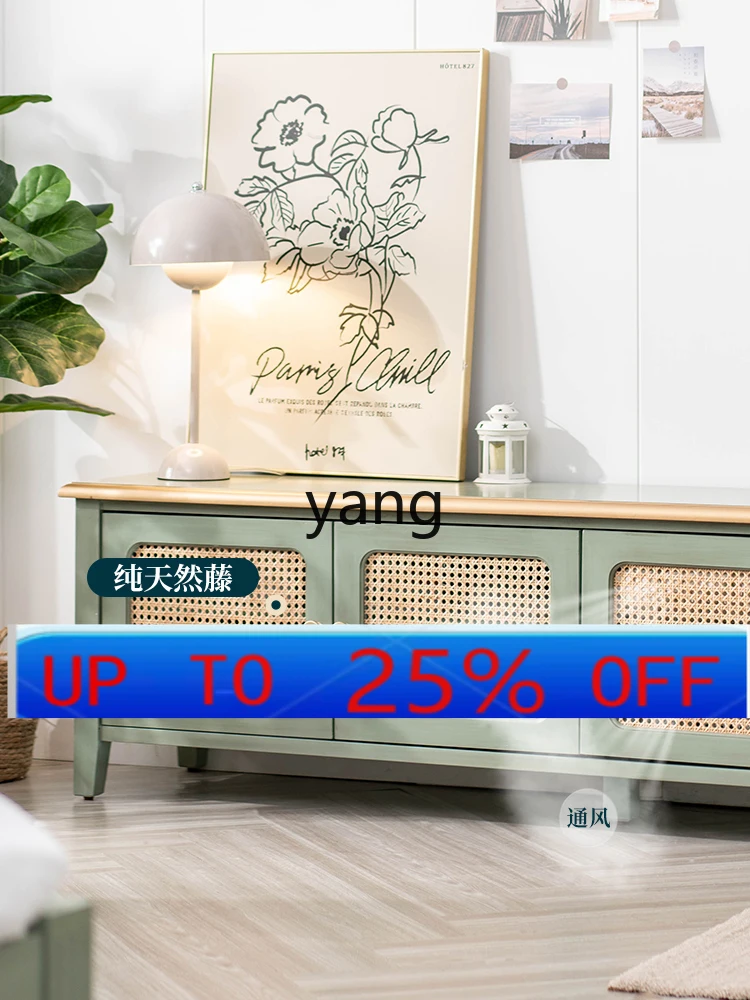 LMM Rattan TV Cabinet and Tea Table Combination Living Room Floor Cabinet Small Apartment Solid Wood Storage Low Cabinet
LMM Rattan TV Cabinet and Tea Table Combination Living Room Floor Cabinet Small Apartment Solid Wood Storage Low Cabinet