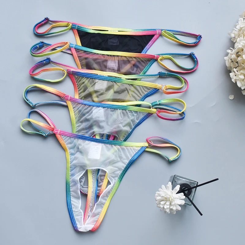 Sissy Men's Underwear Thin Perspective Opening Gay Men' s T Thongs Adjustable Size String Homme Lencerias Sexy Underwear
Sissy Men's Underwear Thin Perspective Opening Gay Men' s T Thongs Adjustable Size String Homme Lencerias Sexy Underwear