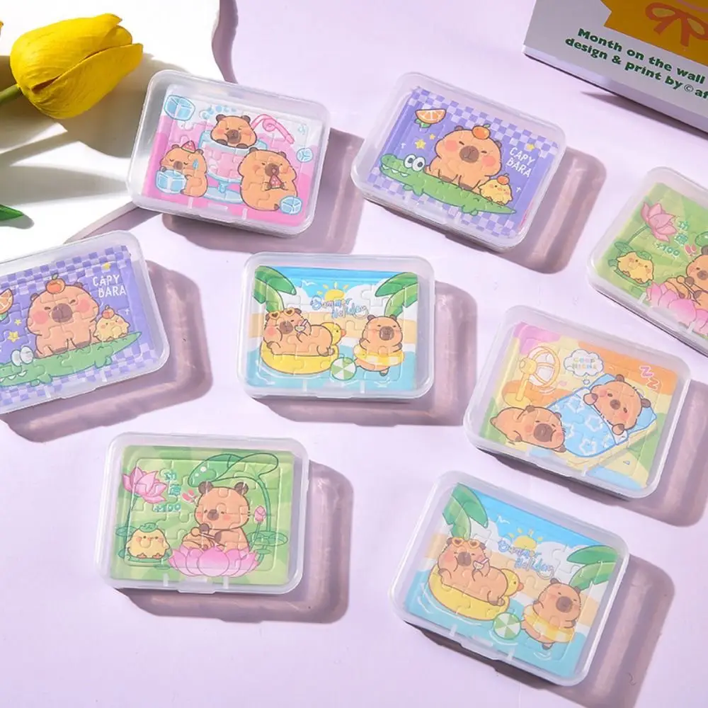 5PCS Cartoon Animal Capybara Paper Jigsaw Puzzles DIY Double-Sided Educational Toy Mini Cute Capybara Puzzle
5PCS Cartoon Animal Capybara Paper Jigsaw Puzzles DIY Double-Sided Educational Toy Mini Cute Capybara Puzzle
