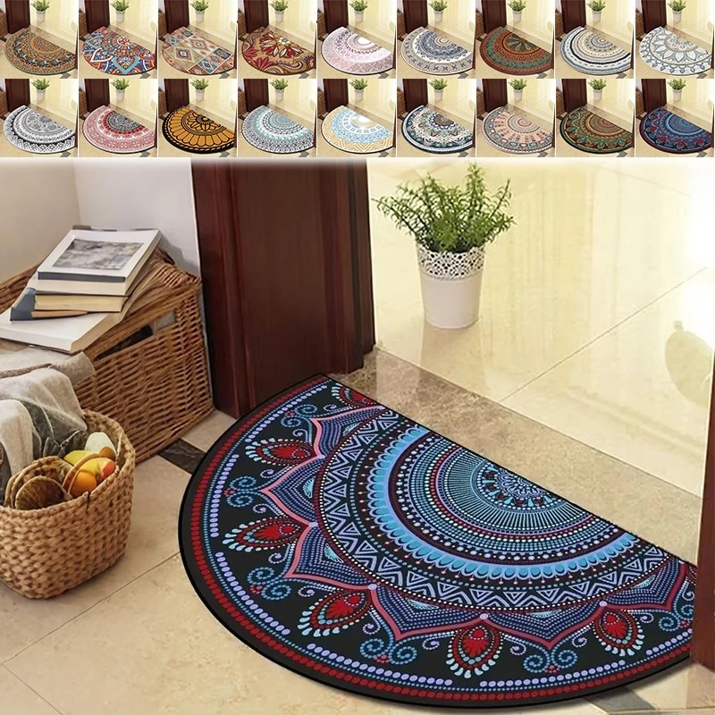 Semi-circular Entrance Door Mat Flooring Kitchen Entrance Mat Water and Oil Absorbent Antislip Mat Indoor and Outdoor Decoration
Semi-circular Entrance Door Mat Flooring Kitchen Entrance Mat Water and Oil Absorbent Antislip Mat Indoor and Outdoor Decoration