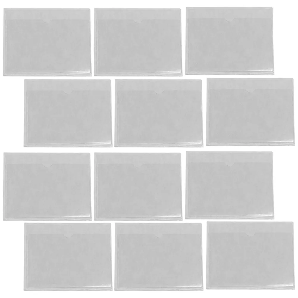 20Pcs Transparent Adhesive Index Card Pockets Heavy-Duty PVC Clear Sleeves for Cards Photos Labels Dust Water Protection Label
20Pcs Transparent Adhesive Index Card Pockets Heavy-Duty PVC Clear Sleeves for Cards Photos Labels Dust Water Protection Label