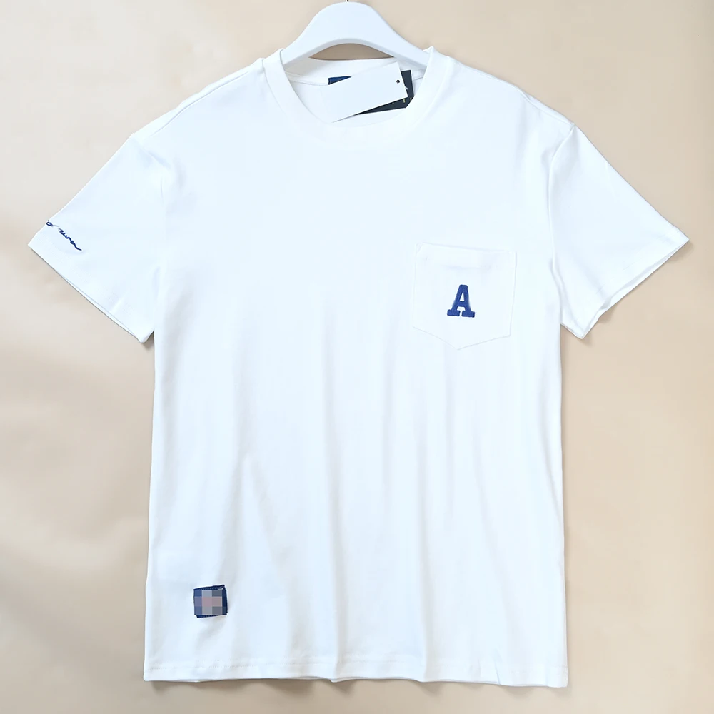 Summer Cotton Embroidered Letter Patch Pocket Short Sleeve Versatile T-Shirt Couple Style Casual round Neck Tee Breathable Sk...
Summer Cotton Embroidered Letter Patch Pocket Short Sleeve Versatile T-Shirt Couple Style Casual round Neck Tee Breathable Sk...