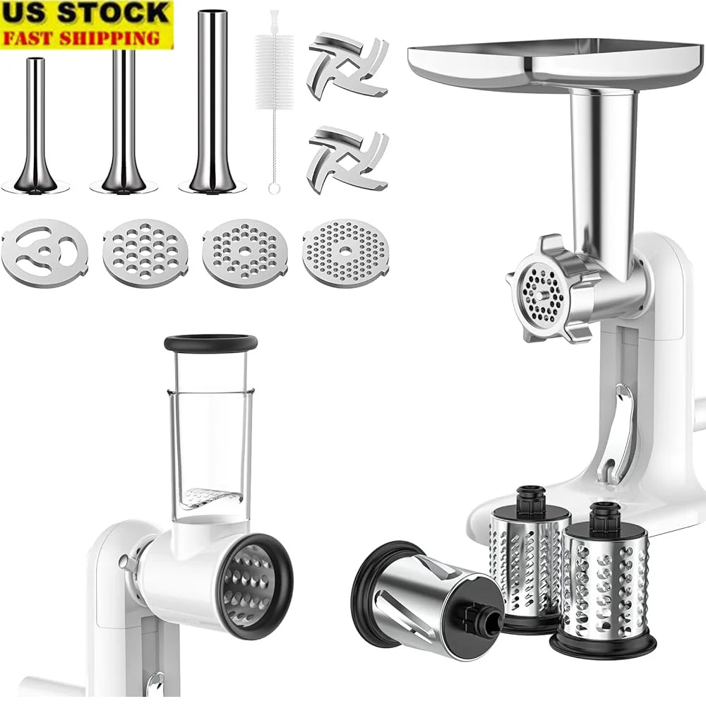 Manual Meat Grinder Cheese Grater Set Hand Crank Sausage Stuffer with 3 Blades Stainless Steel Vacuum Base Easy Clean Kitchen
Manual Meat Grinder Cheese Grater Set Hand Crank Sausage Stuffer with 3 Blades Stainless Steel Vacuum Base Easy Clean Kitchen