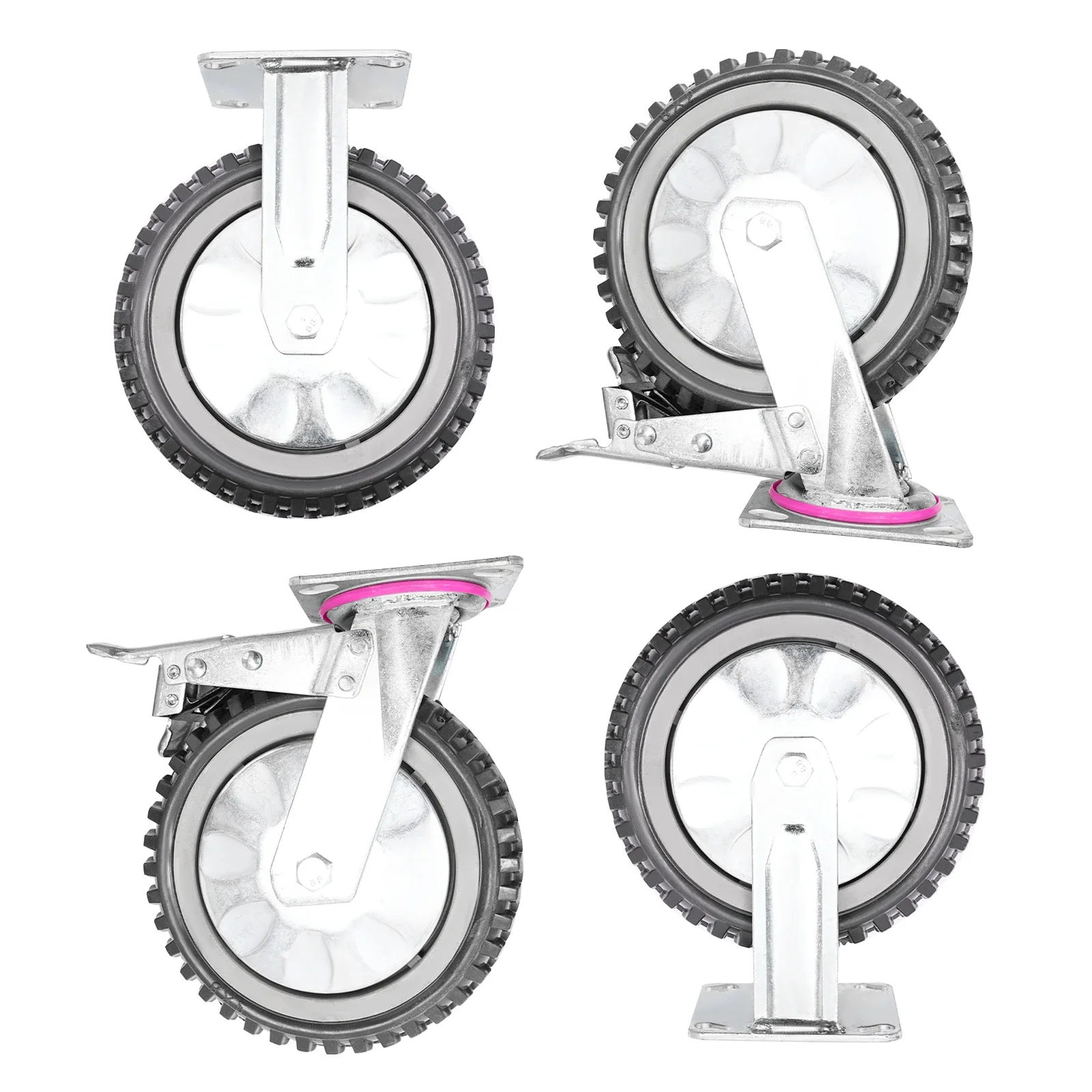 Modern Set of 4 High Bearing Capacity Versatile Appearance Grey Caster Wheel for Most Trolleys, Shopping Trolleys
Modern Set of 4 High Bearing Capacity Versatile Appearance Grey Caster Wheel for Most Trolleys, Shopping Trolleys